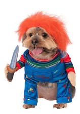 New Chucky Child's Play Sz LG Halloween Dog Cat Pet Costume