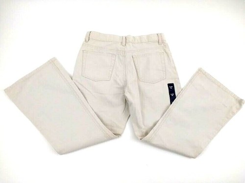 Gap Jeans Kids Girl Khaki Beige 100% Cotton Casual Flare Pants Size 8+ - Picture 8 of 12