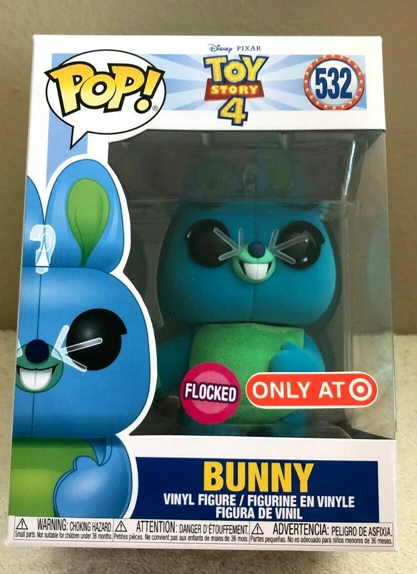 Funko POP Disney Toy Story 4 Bunny Flocked Exclusive Blue