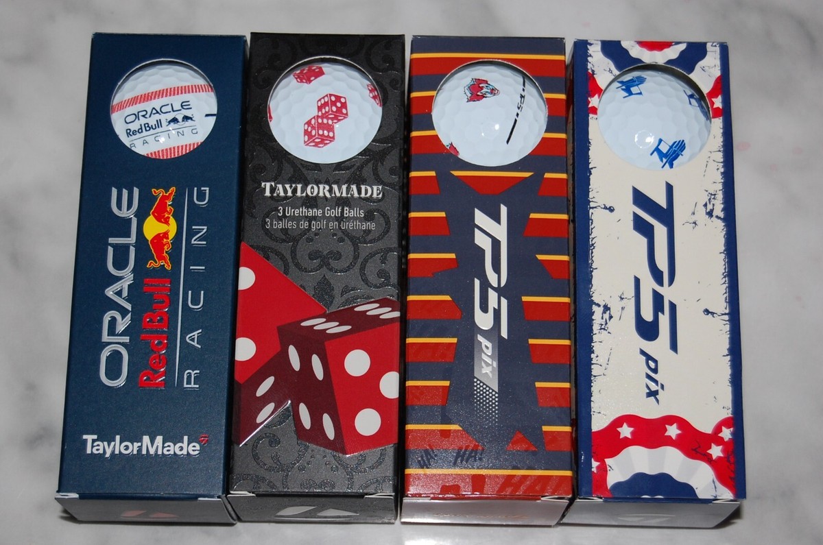 NEW TAYLORMADE TP5 & TP5x PIX 1 DOZEN GOLF BALLS Red Bull