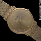 1961 ROLEX Vintage Mens Ultra Thin Pre-Cellini 18K Gold Dress Watch - Warranty