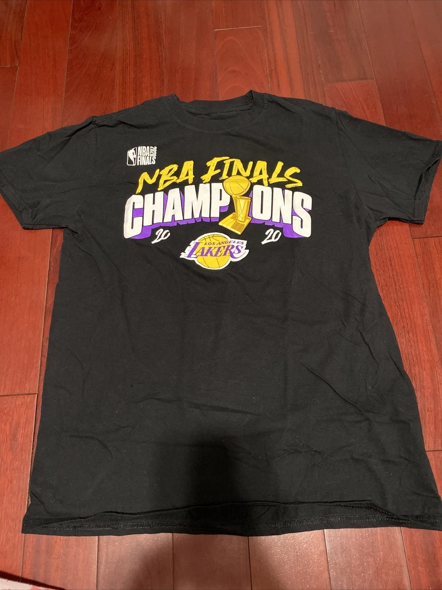 Women's Los Angeles Lakers Fanatics Branded Black 2020 NBA Finals Champions  Official Logo T-Shirt