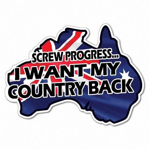 I Want My Country Back Sticker Aussie Car Flag 4x4 Funny Ute eBay