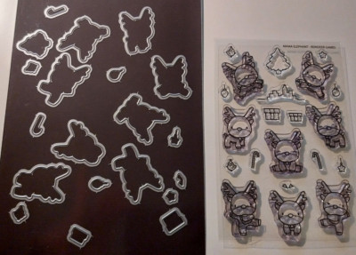 Clear Stamp/ Klarsicht Mama Elephant ''Reindeer Games'' 10,5x15,5+passende Stanzen