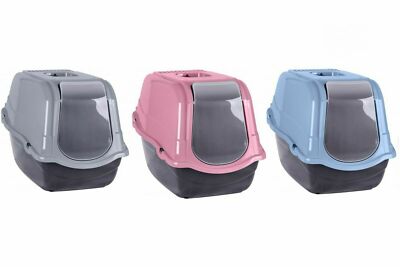 Hauben-Haustiertoilette Katzenstreu tragbare Schale leicht zu reinigen mit Klappe & Lüftungsschlitzen 55 cm 