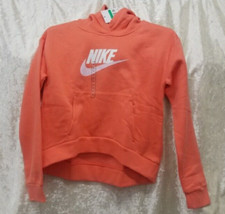NWT Nike Girls Salmon/white Hoodie Size XL
