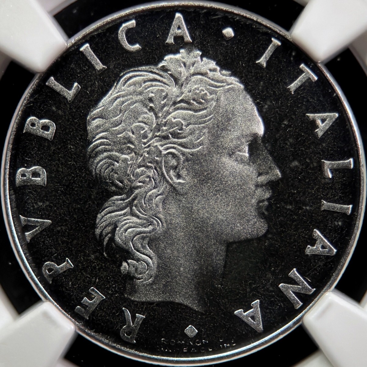 ITALY. 1985, 50 Lire - NGC PF69 - Top Pop 🥇 Oak Wreath