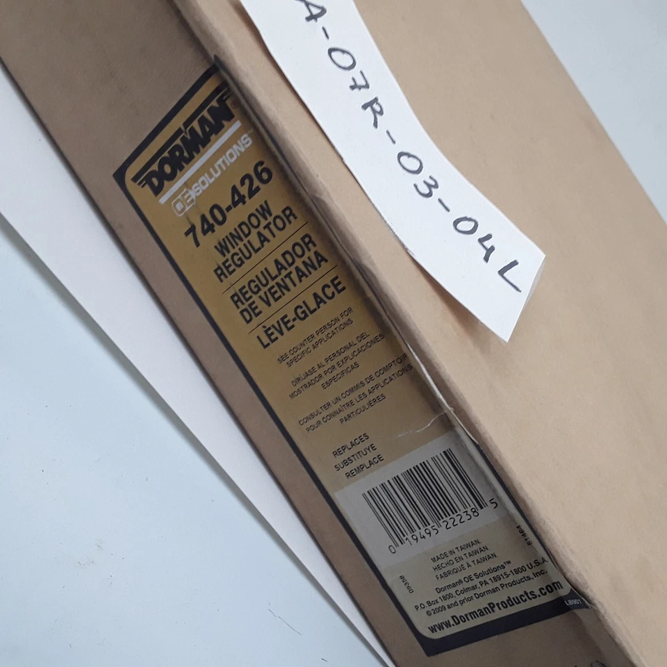 Regulador de ventana delantero izquierdo Dorman 740-426 para Mercury Villager 1999-2002 Foto 4 de 4