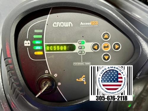 2015 Crown RC5500 Forklift, Mast 190" Cap 3000 Lbs., 2021 Battery, Low Hours - Picture 10 of 17