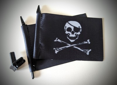 Oversteer Hobbies Pirate Flag & Snap-In Mount for Losi Mini LMT Diggers