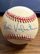 FRED VALENTINE 3 SIGNED AUTOGRAPHED OAL BASEBALL!  Orioles, Senators!