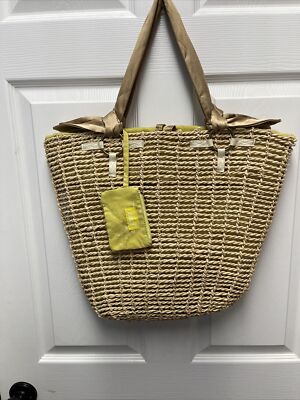 Reef Wicker Straw Tote/Beach Bag