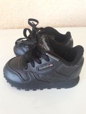 black reebox sneakers infant baby size 4.5 pre-owned