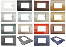 Placche Bticino LIVING LIGHT Placchette Compatibili Placca 3 4 7 moduli colori
