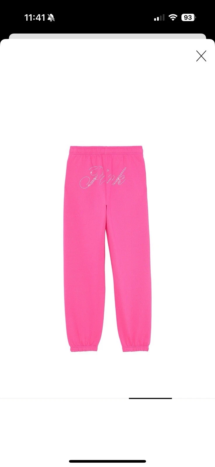 UNDERCOVER Victoria’s Secret Rosa 3pz Y2K Crown Bling pantaloni della tuta felpa con cappuccio full zip camicia L