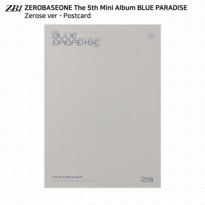 ZEROBASEONE ZB1 5th Mini Album Blue Paradise Official Photocard