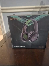 BINNUNE Wired Stereo Gaming Headset BG02 With Microphone Black Green