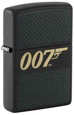 Zippo 46297 James Bond 007 Laser Engrave Design,  Black Matte Finish Lighter