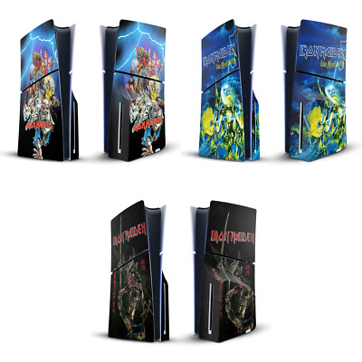 IRON MAIDEN GRAFIK KUNST VINYL SKIN FOR SONY PS5 SLIM DISC EDITION CONSOLE