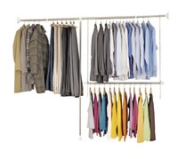 Wenko 6200030100 Telescope Garment Organizer 3-piece Wenko 6200030100 Telescope Garment Organizer 3-piece