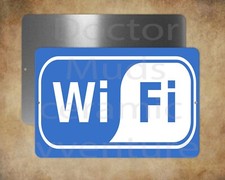 WI FI 8" x 12" metal sign Made in USA