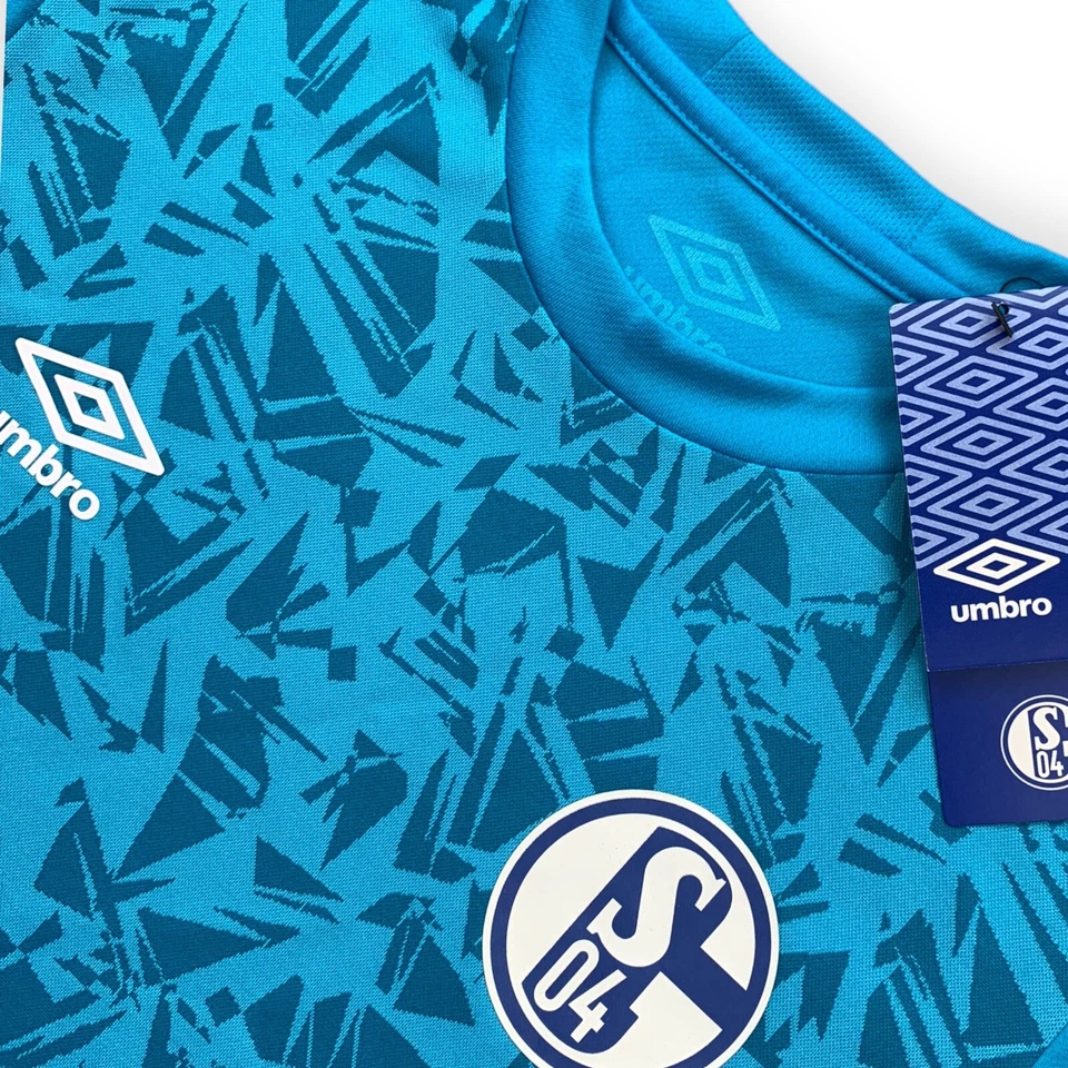 Schalke 04 Kinder Trikot Gr. YS 134 YM 146 Warm Up Shirt S04 Umbro Kids blau - Bild 3 von 3