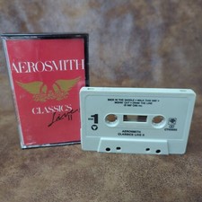 Aerosmith CLASSICS LIVE Vintage Audio Cassette Tape Columbia Records 1987