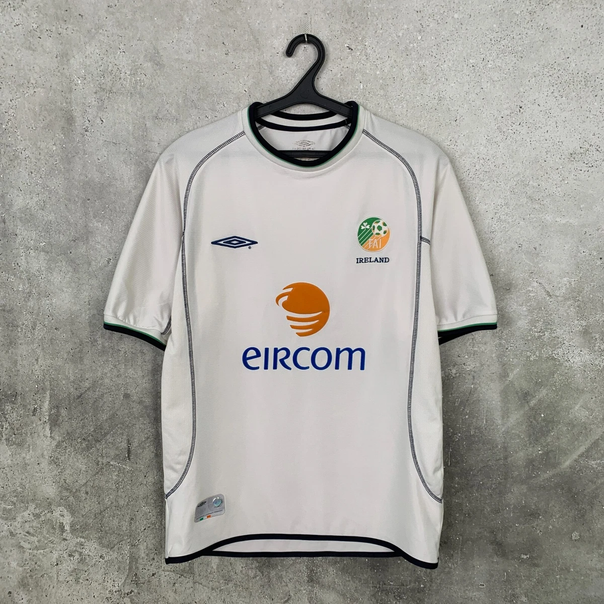 Maillot Extérieur Irlande 2010/11 Umbro – Taille S (petit), Blanc, Officiel