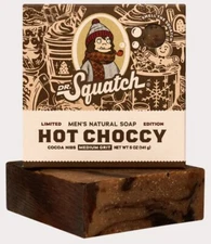 Dr. Squatch Hot Choccy Milk Cocoa Christmas Soap 5oz Chocolate Made USA Limited