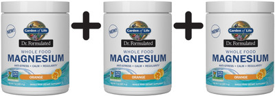 3 x Garden of Life Dr. Formulated Whole Food Magnesium, (119,53 EUR/kg)