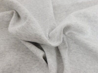 Cotton 1x1 Rib Knit Fabric by Yard Ash White MATCHING FRENCH TERRY 11/24