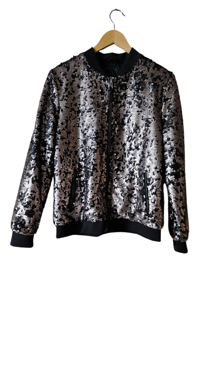 Veste Bomber GUESS Sahira à Sequins Camouflage - Taille XS - Neuf Avec étiquettes