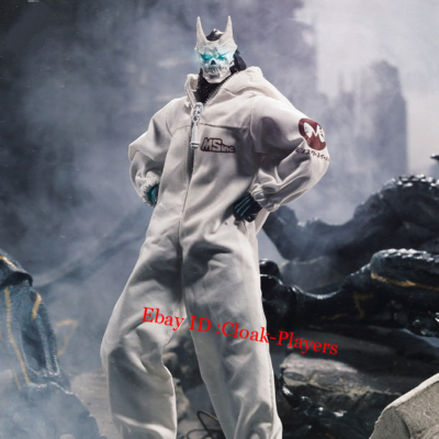 1/12 Protective Clothing White Chemical Suit Model for 6'' Kaiju