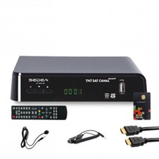 SEDEA RÉCEPTEUR SATELLITE + CARTE TNTSAT + CÂBLE HDMI + CÂBLE 12V + DÉPORT IR
