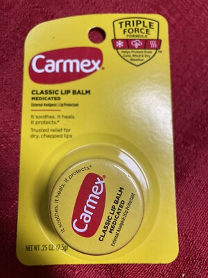 Carmex Original Classic Lip Balm Jar, 0.25 oz. Each 
