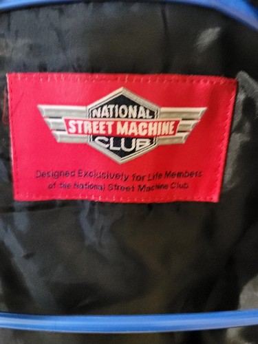 2xl Leather Jacket Natuonal Street Machine Club Life Member - Picture 12 of 12