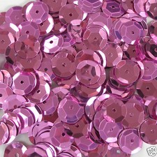 Sequins Pink 10mm Round Cup 240 or 100 grams 2,800 pieces Loose High Quality