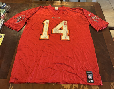 ＊ Reebok タンパベイ・バッカニアーズ #14 ブラッド・ジョンソン M Reebok Tampa Bay Buccaneers NFL Brad Johnson #14 Vintage Jersey