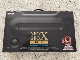 NEO GEO X GOLD Console Set Handheld Dock W/Mega Pack Vol 1 & Ninja Masters