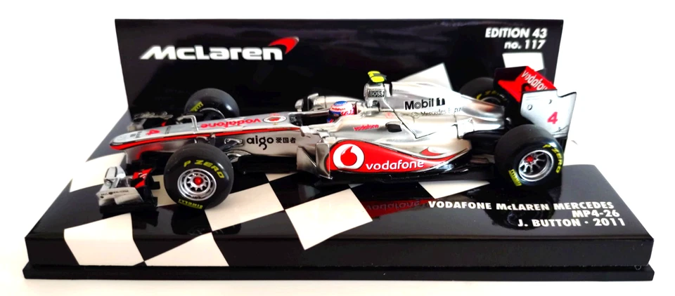 Minichamps 1:43 Jenson Button McLaren Mercedes MP4-26 2011 F1 Car 43:117 - Изображение 3 из 4