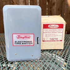 Dayton Gray Electronic Time Switch 7 Day Timer New