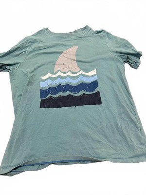 Lands' End Boys XL Husky Casual Shark Graphic Tee