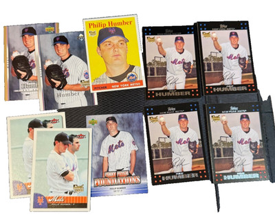 10 Card Rookie Lot of Philip Humber New York Mets- Fleer, Topps, Upper Deck RC's