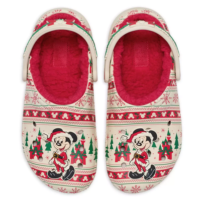 NWT! Crocs Men\'s Santa Mickey Mouse Fair Isle‎ Holiday Clogs SIZE-11 Crocs Classic Lined Clog Santa Mickey Mouse Fair Isle  main image 4