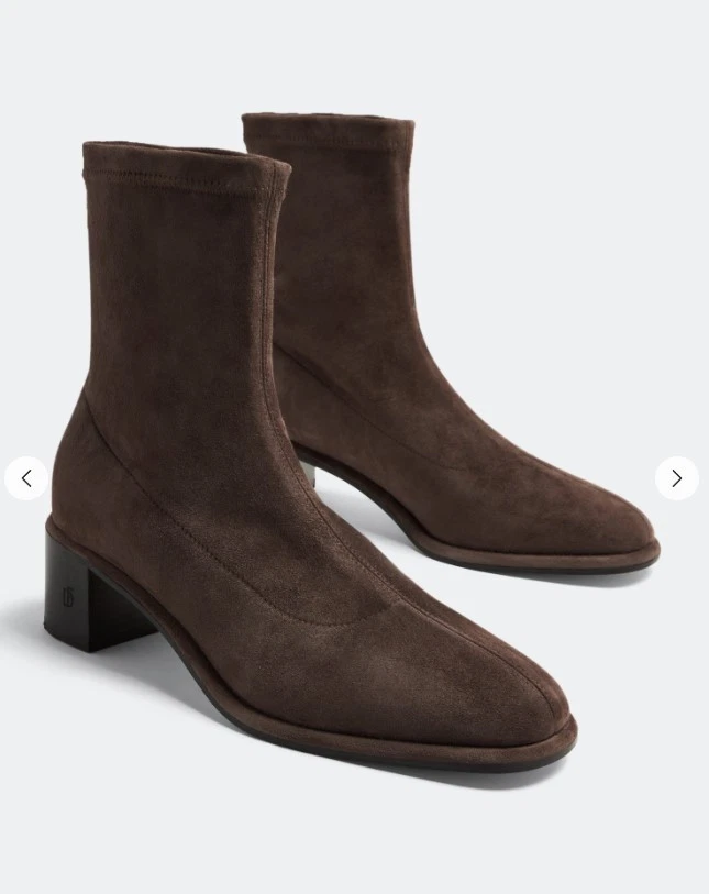 Botas Dear Frances Iris Para Mujer Expresso Marrón Gamuza Elastizadas Talla US 9 EU 39 Foto 2 de 4