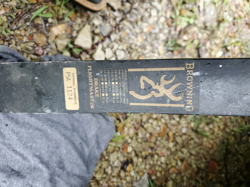 Arco Browning Recurve Drake Flightmaster P5A 1124. Necesita cuerda nueva, eso es todo. Foto 2 de 3