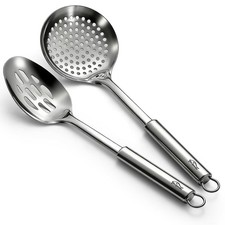 Berglander Kitchen Skimmer 13 Inches (Each Utensil), Stainless Steel Silver