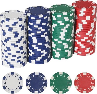 11.5 Gram Poker Chips,100pc Casino Poker Chips for Texas Hold'em, Blackjack C...
