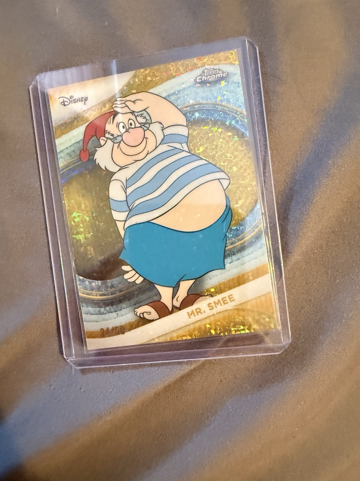 2025 Topps Disney Chrome Mr Smee Gold Refractor /50