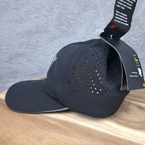 New Balance Hat Cap Strap Back Black NB Dry 2022 NYC HALF Marathon Running Mens - Picture 4 of 10